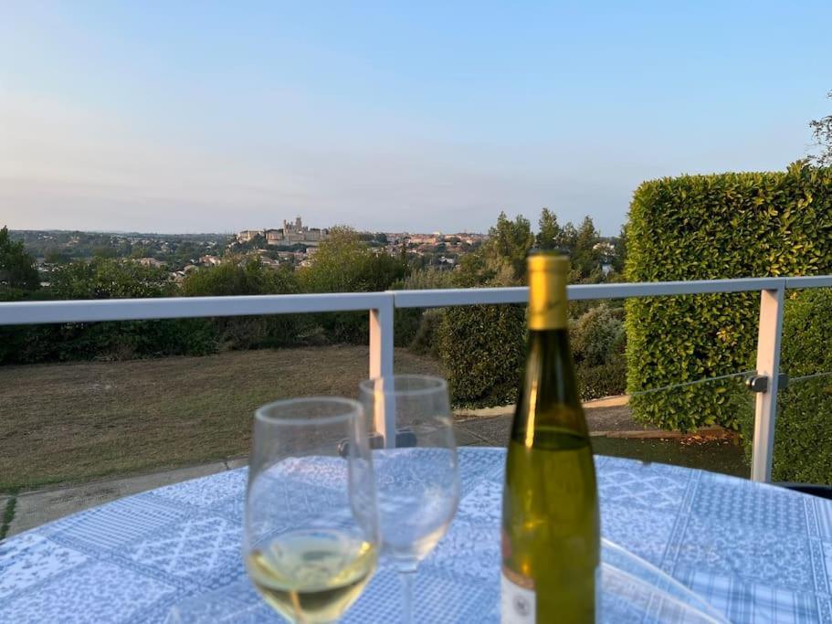 9 Ecluses Canal Du Midi-Maison T3 Belle Vue Avec Piscine 베지에 외부 사진